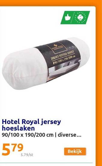 Action Hotel royal jersey hoeslaken aanbieding