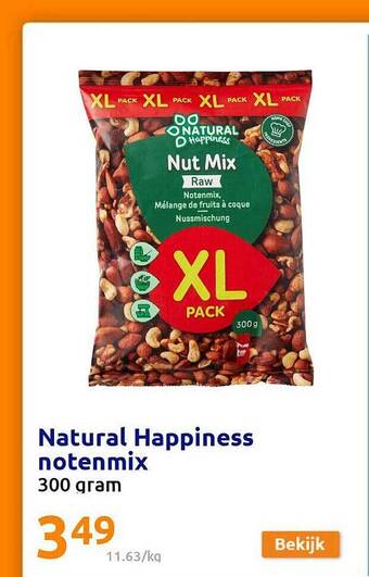Action Natural happiness notenmix aanbieding