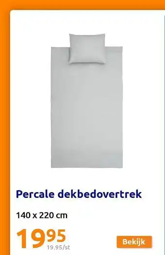 Percale dekbedovertrek