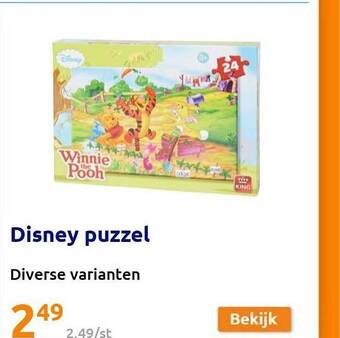 Action Disney puzzel aanbieding