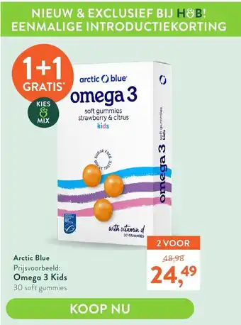 Arctic blue omega 3 kids 30soft gummies