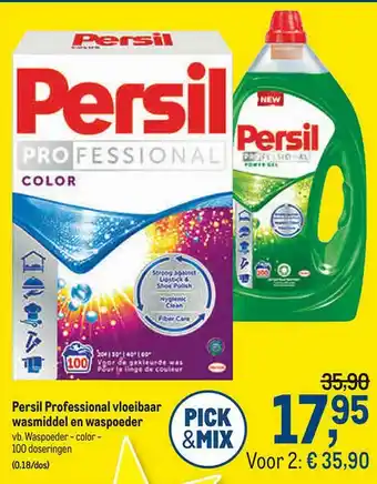 Persil Professional Vloeivaar Wasmiddel En Waspoeder