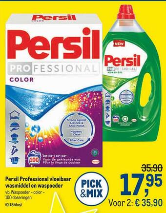 Persil Professional Vloeivaar Wasmiddel En Waspoeder