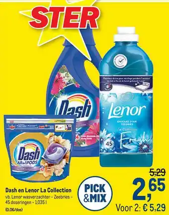 Makro Dash En Lenor La Collection aanbieding