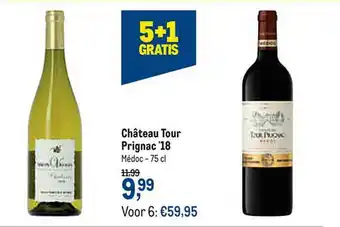 Makro Château Tour Prignac 18 Médoc 5+1 Gratis aanbieding