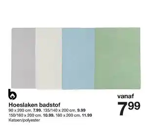 Zeeman Hoeslaken badstof aanbieding