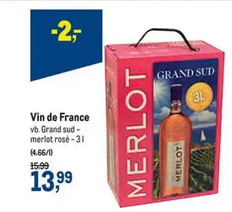 Vin De France Vb. Grand Sud - Merlot Rosé