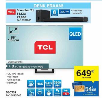 Carrefour Tcl qledtv aanbieding