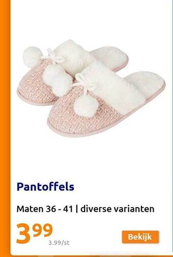 Action Pantoffels aanbieding