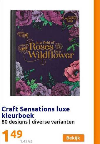 Action Craft sensations luxe kleurboek aanbieding
