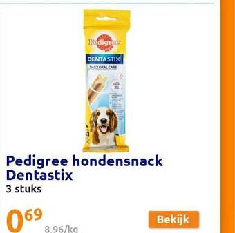 Action Pedigree hondensnack dentastix aanbieding