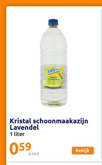 Action Kristal schoonmaakazijn lavendel aanbieding