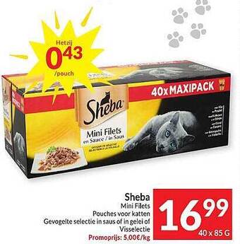 Intermarché Sheba mini filets aanbieding