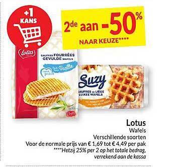 Intermarché Lotus wafels aanbieding