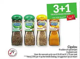 Intermarché Cigalou kruiden of specerijen aanbieding