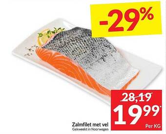 Intermarché Zalmfilet met vel aanbieding