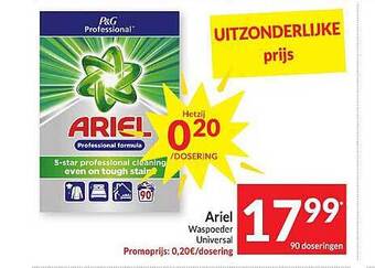 Intermarché Ariel waspoeder aanbieding