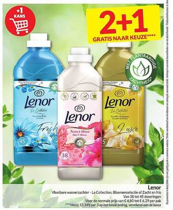 Intermarché Lenor vloeibare wasverzachter aanbieding