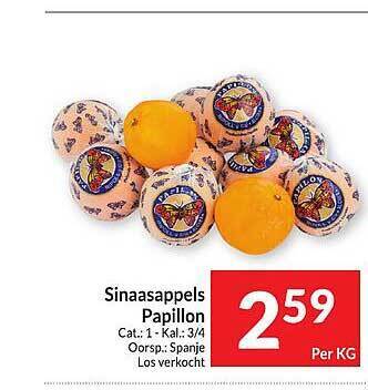 Intermarché Sinaasappels papillon aanbieding