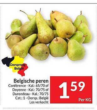 Intermarché Belgische peren aanbieding