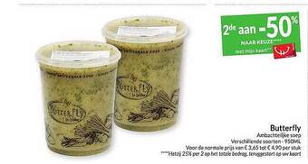 Intermarché Butterfly ambachtelijke soep aanbieding