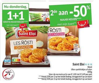 Intermarché Saint eloi rösti uien spekblokjes of uien aanbieding