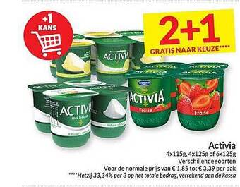 Intermarché Activia aanbieding