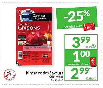 Intermarché Itinéraire des saveurs grisonvlees aanbieding