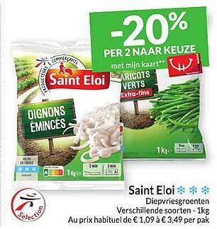 Saint eloi diepvriesgroenten