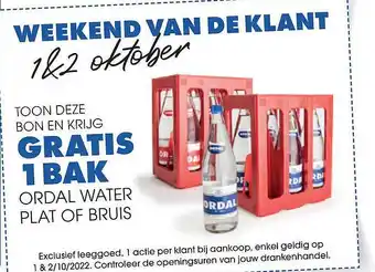 Ordal water plat of bruis