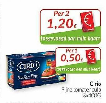 Intermarché Cirio Fijne Tomatenpulp aanbieding