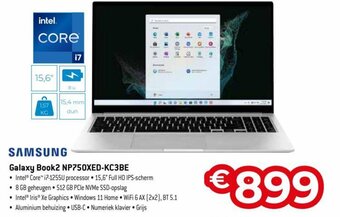 Exellent Samsung galaxy book2 NP750XED-KC3BE aanbieding