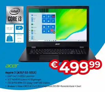 Exellent Acer aspire 3 (A317-52-3213) aanbieding