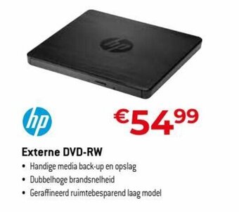 Exellent HP externe DVD-RW aanbieding