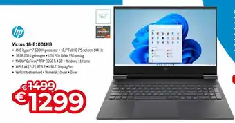Exellent HP victus 16-E10001NB aanbieding