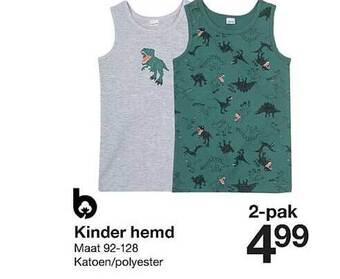 Zeeman Kinder hemd aanbieding