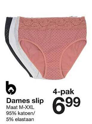 Zeeman Dames slip aanbieding
