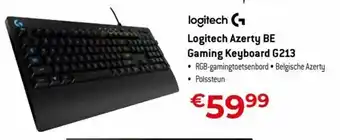 Exellent Logitech azerty BE gaming keyboard G213 aanbieding