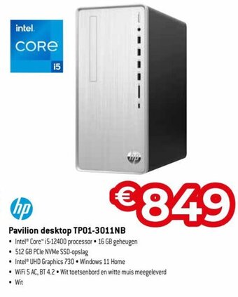 Exellent HP pavilion desktop TP01-3011NB aanbieding