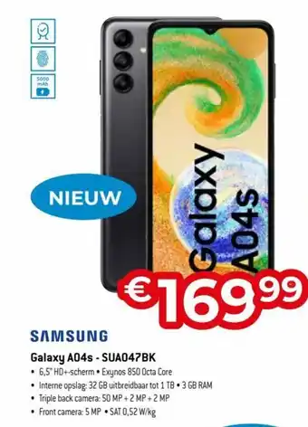 Exellent Samsung galaxy A04s-SUA047BK aanbieding