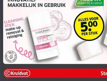 Kruidvat Diadermine Cleansing Stick Make-up Removal & Reiniging aanbieding