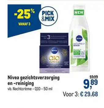Makro Nivea Gezichtsverzorging En -reiniging Vb. Nachtcrème Q10 -25% Vanaf 3 aanbieding