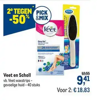 Veet En Scholl Vb. Veet Waxstrips - Gevoelige Huid 2e Tegen -50%
