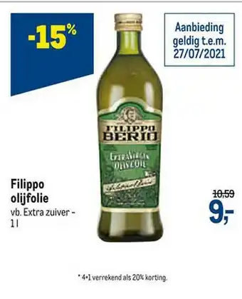 Filippo Olijfolie Vb. Extra Zuiver-
