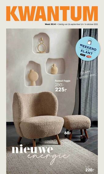 Kwantum Fauteuil foggia aanbieding