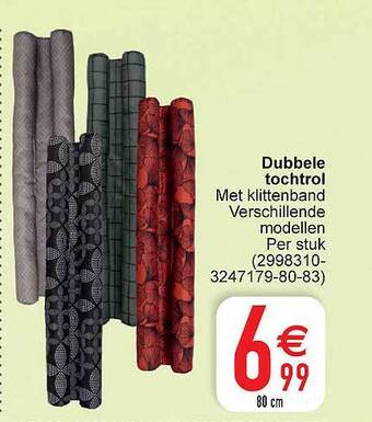 Cora Dubbele tochtrol aanbieding