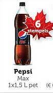 BelBev Pepsi max aanbieding