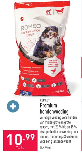 ALDI Romeo Premium hondenvoeding aanbieding