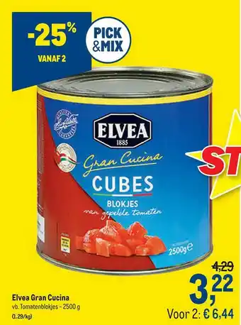 Makro Elvea Gran Cucina Vb.tomatenblokjes aanbieding