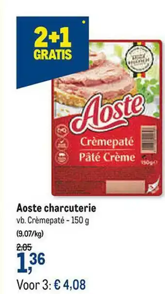 Makro Aoste Charcuterie aanbieding